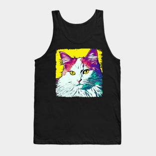 Turkish Angora Pop Art - Cat Lover Gift Tank Top